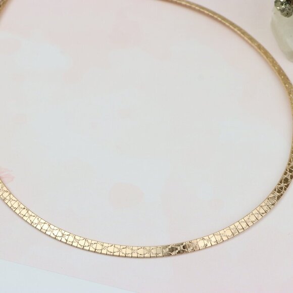 "Elegant Rose Gold Flat Chain Necklace for Women, XPNL0328 - Picture 7 of 10